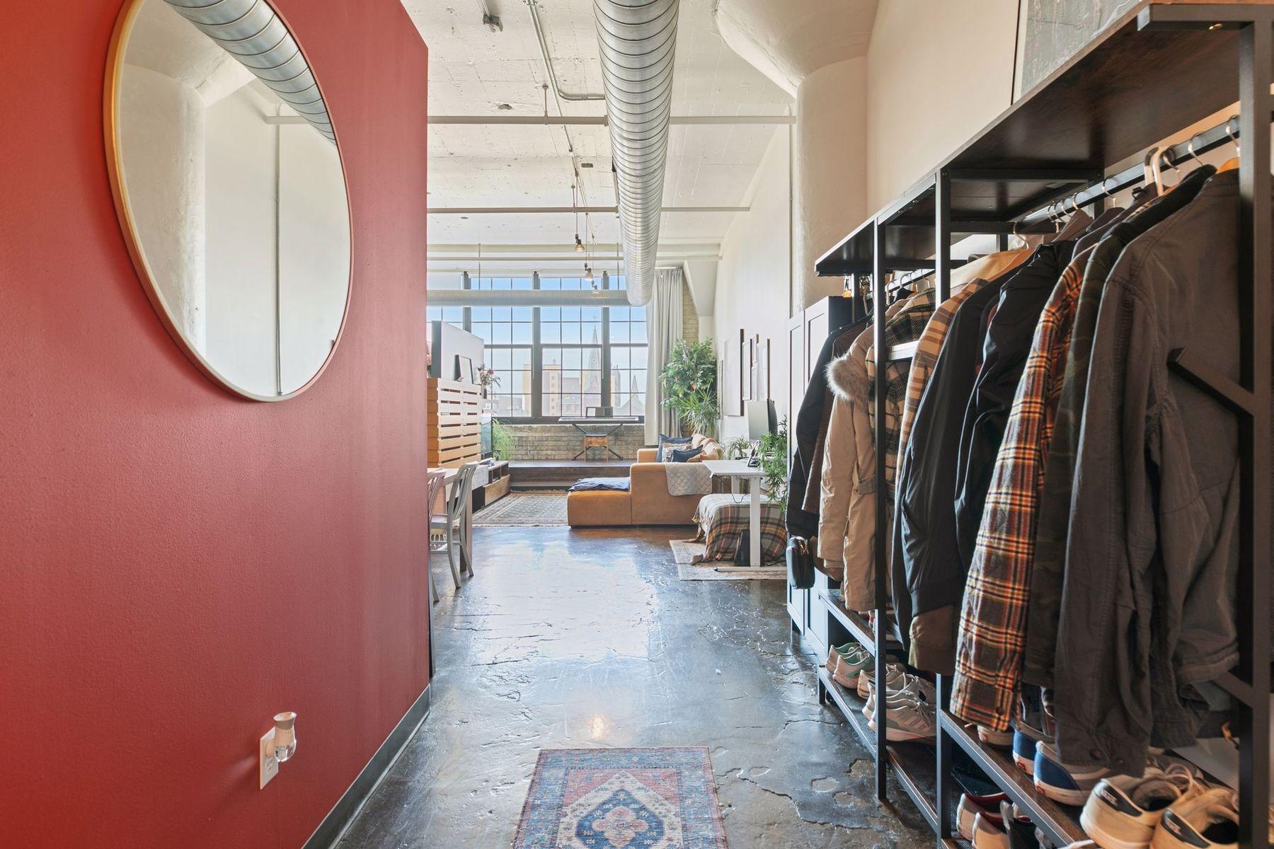 Polished cement flooring