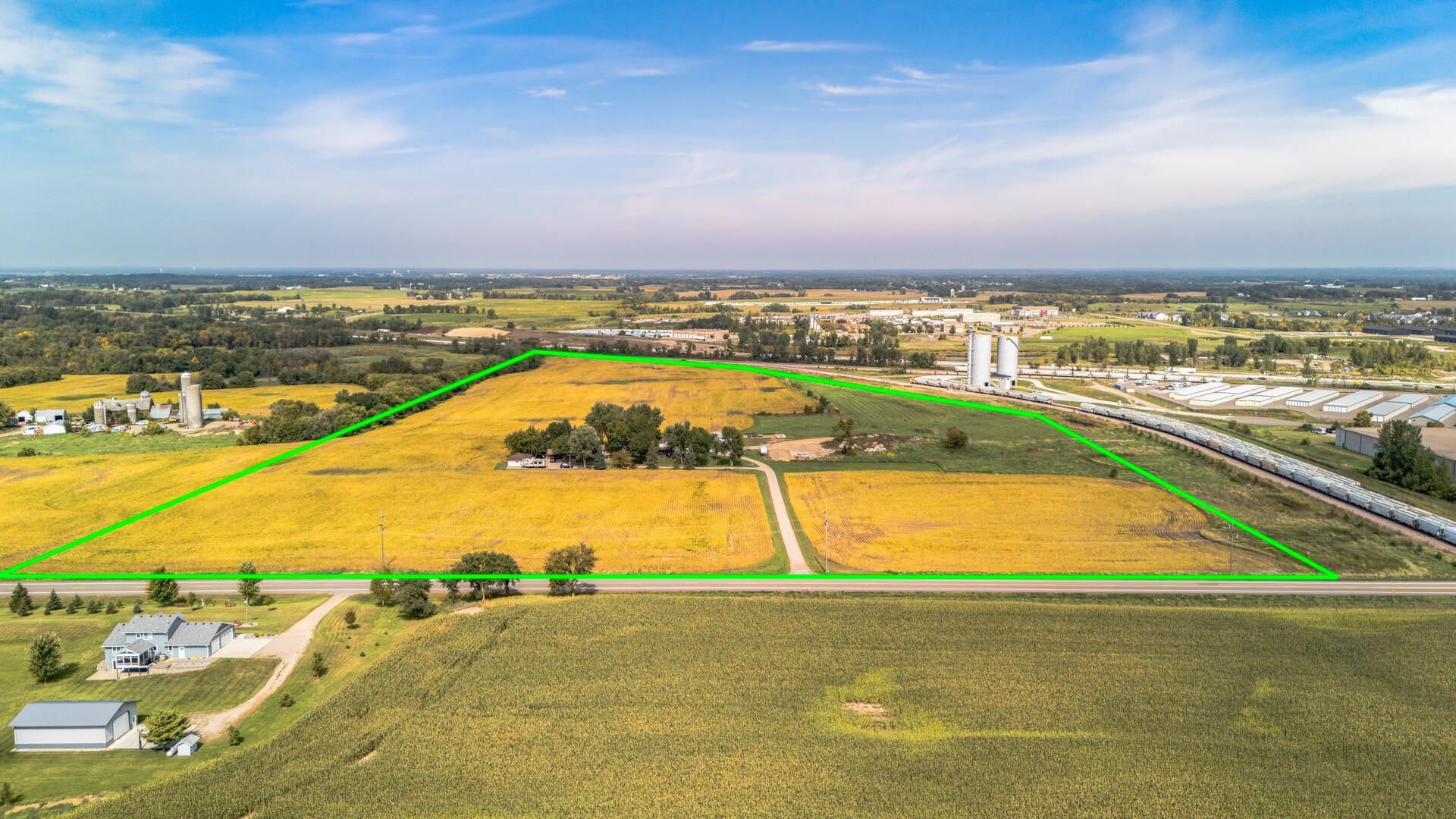 Northerly View of parcel. Note two rentable solid homes.