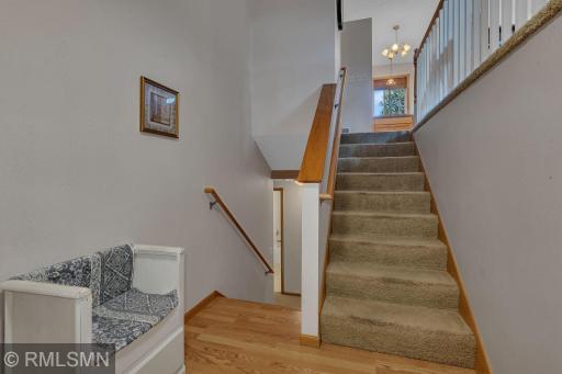 Large entry from garage and front door