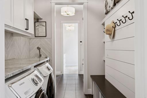 Mudroom and main floor laundry