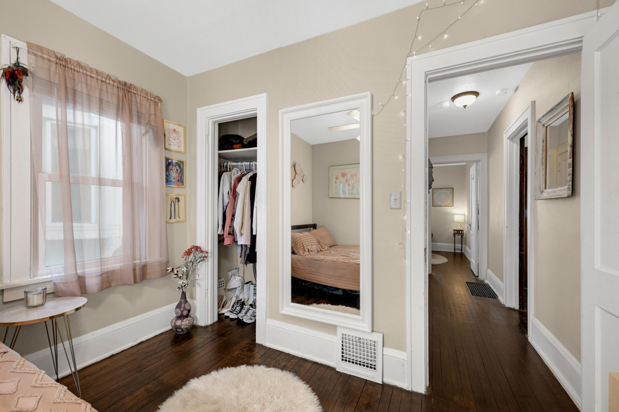 Built-in closets with practical layouts