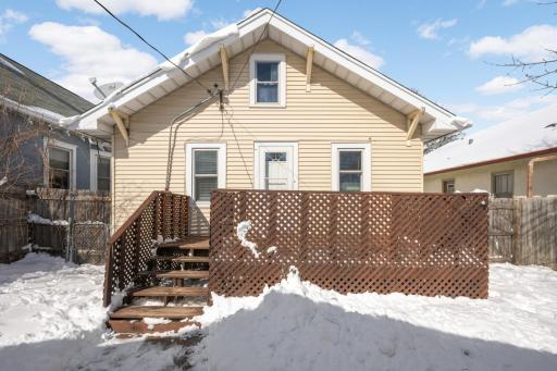 Large private deck and with lattice privacy