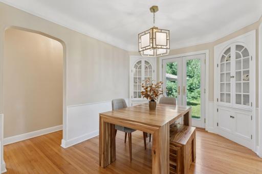 Special built-in cabinetry adding to the charm....