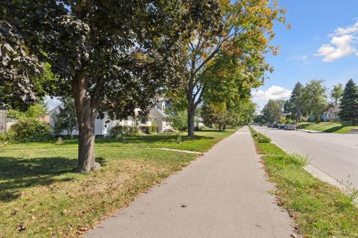 New bike/walking trail walkway located at the street