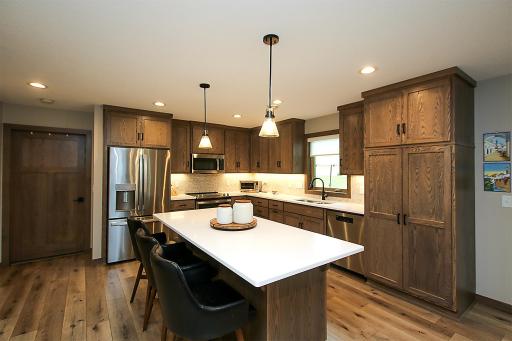 Double-Door Pantry with roll out shelving!