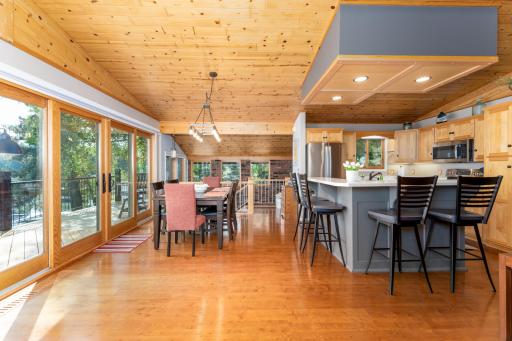 Open floor plan, kitchen, dining and living room!