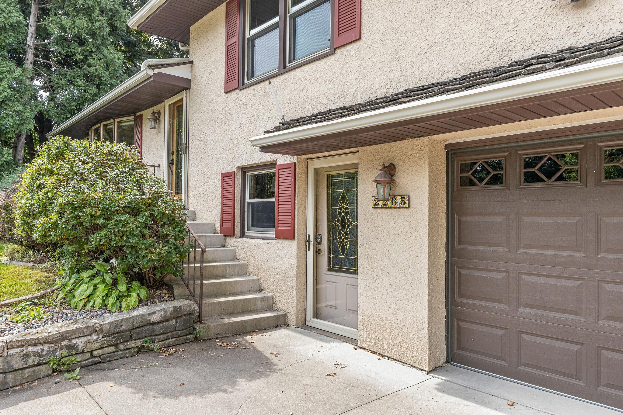 Two exterior entrances