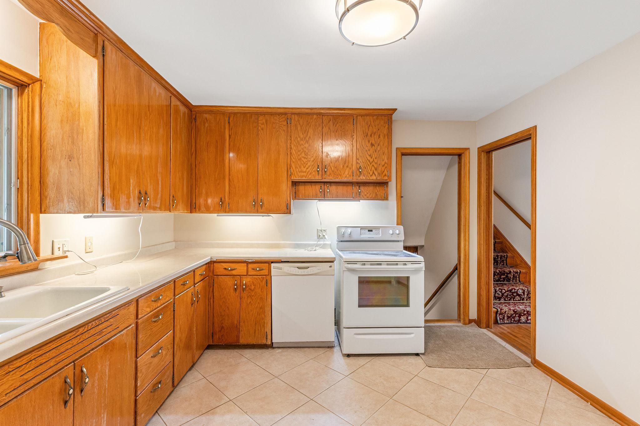 Lots of cabinets and counter space