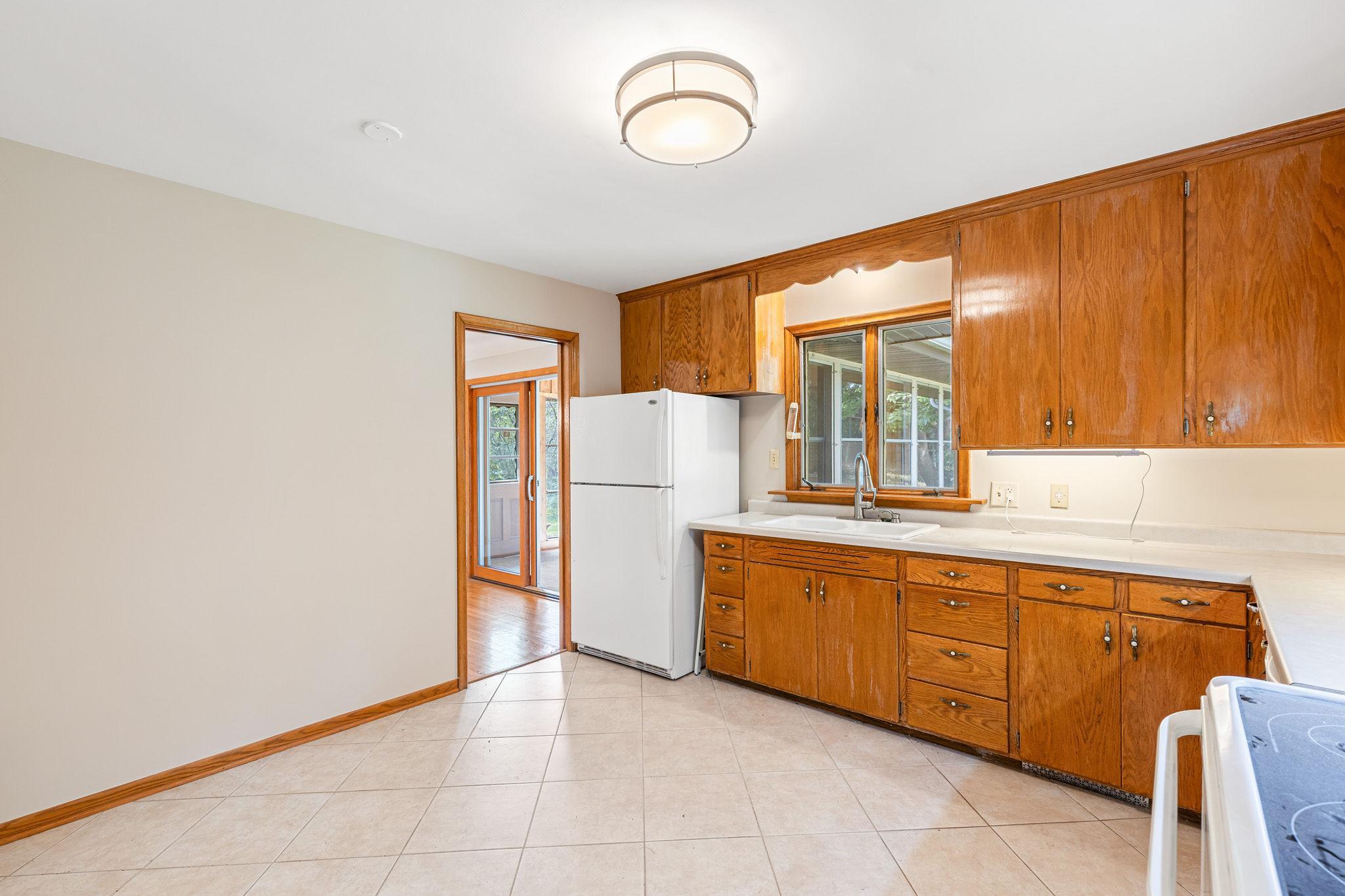 Room for table and chairs in kitchen