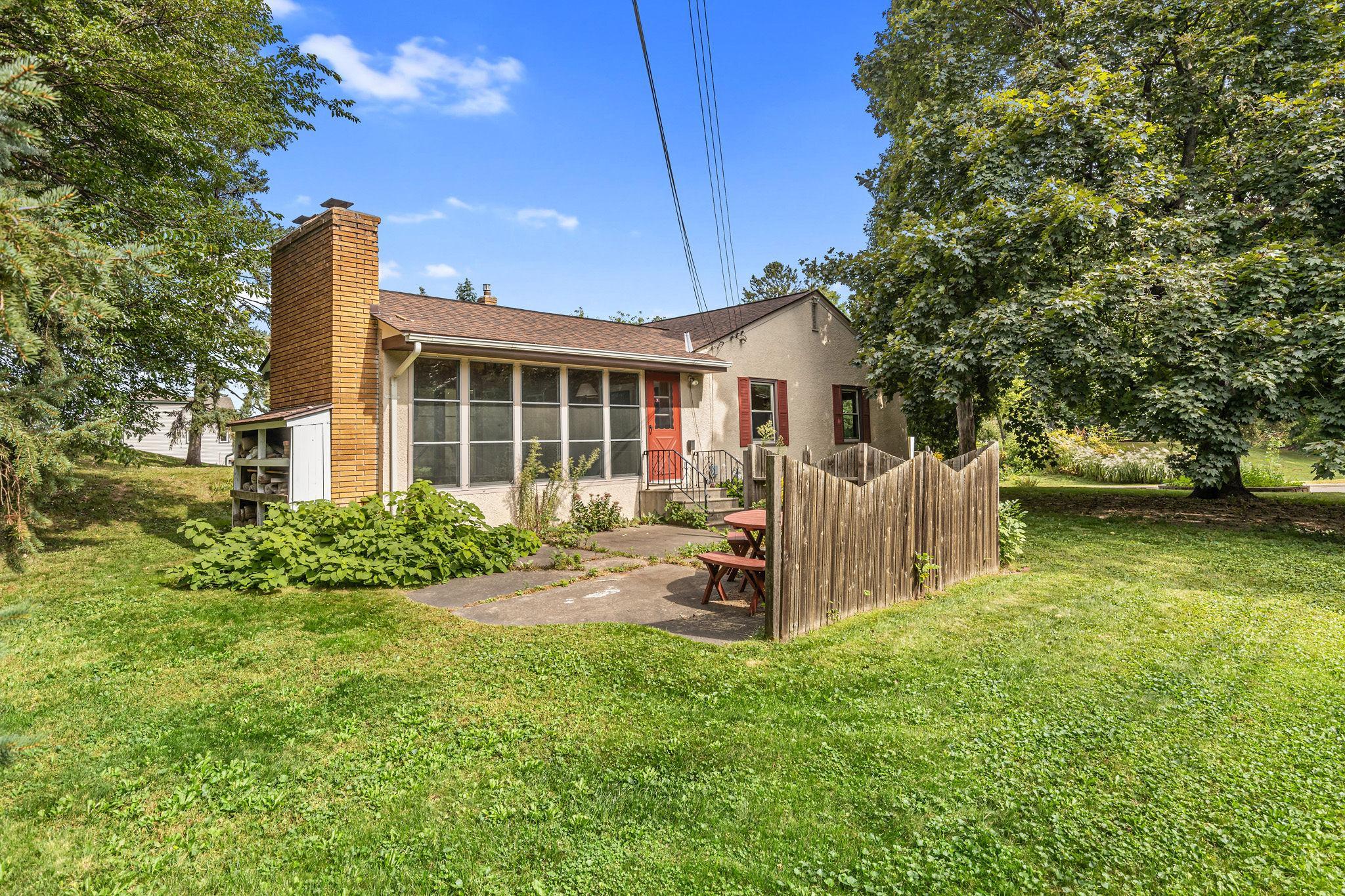 Fenced patio
