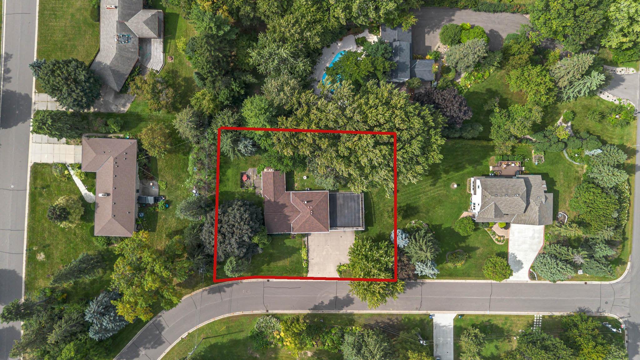Property outlined in red