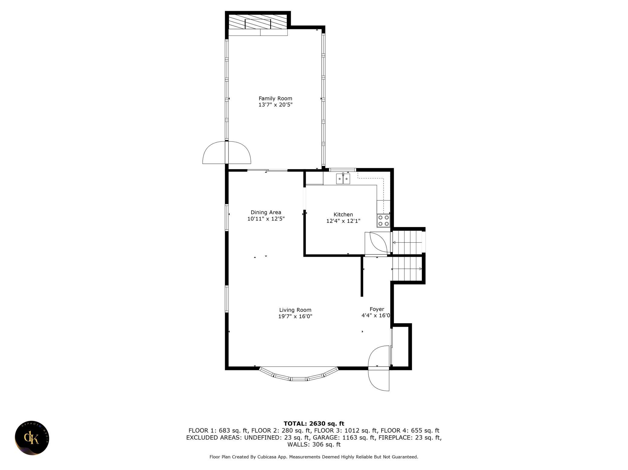 Main level floor plan