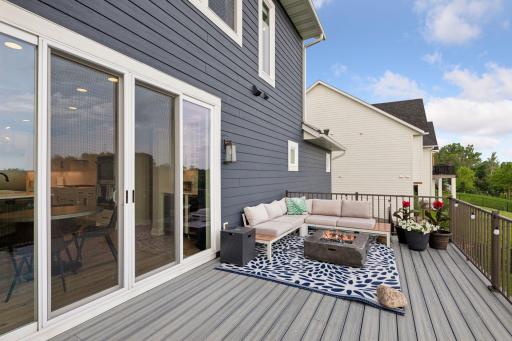Relax and unwind on the large deck while enjoying picturesque views.