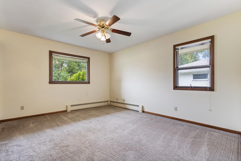 The 2 main floor bedrooms are both great size!