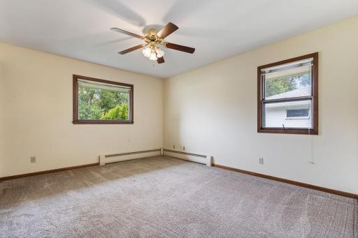 The 2 main floor bedrooms are both great size!