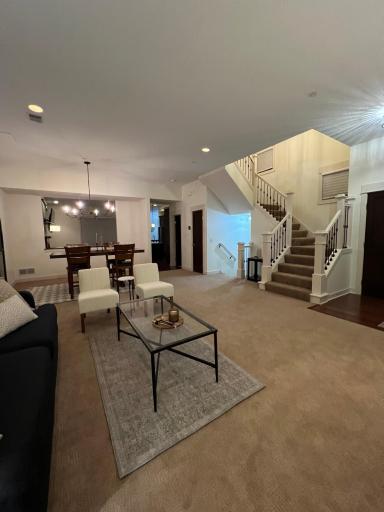 Photo for 714 Linden Street, Mendota Heights, MN 55118 - listing #6790958 Freshly painted great room and dining area, offering a spacious and open layout.