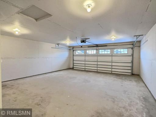 Photo is of the interior of the 2 car attached garage.