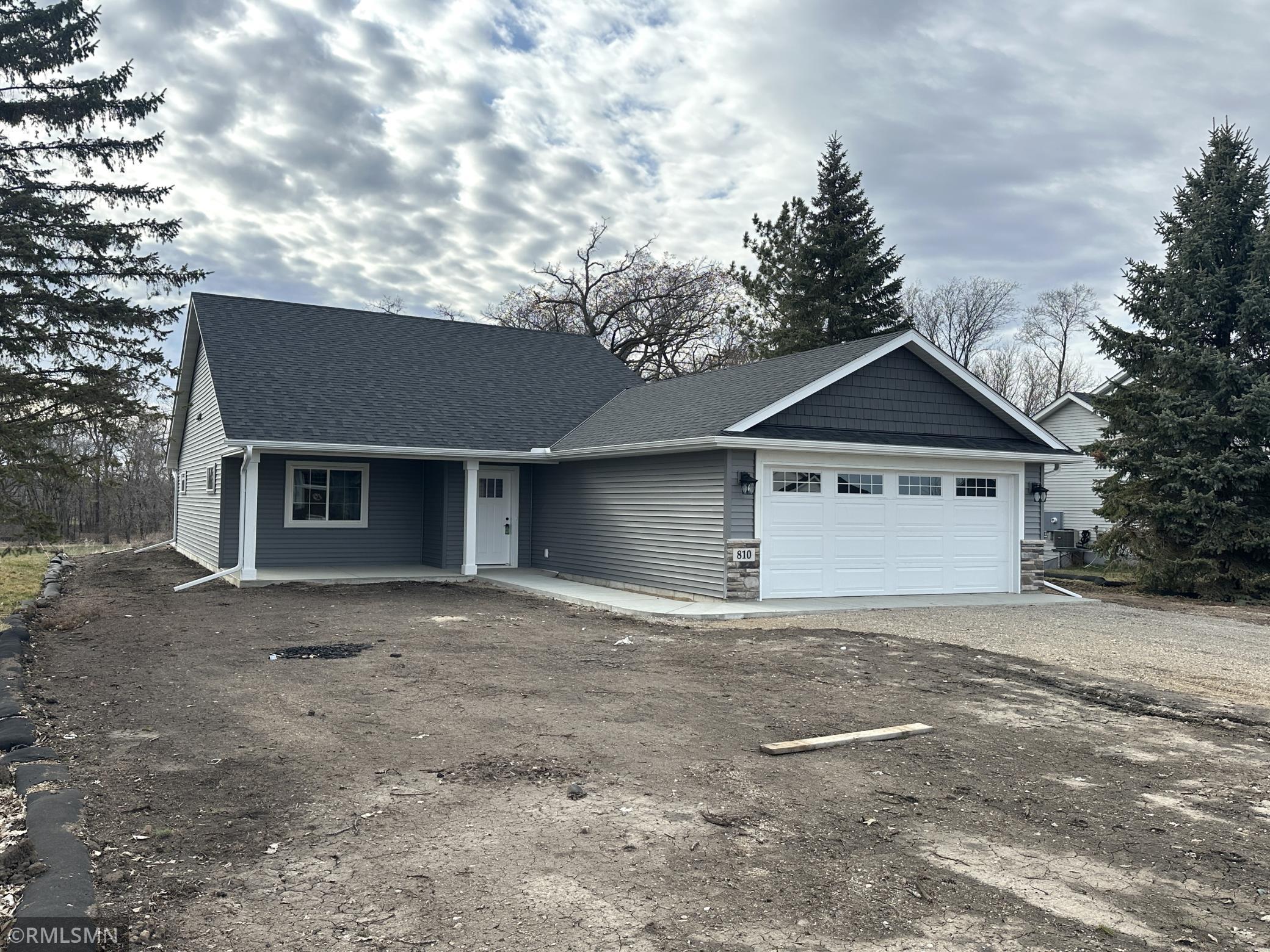 Home will have an open front porch a great spot for greeting neighbors. The 2 car attached garage will be insulated and sheet rocked.