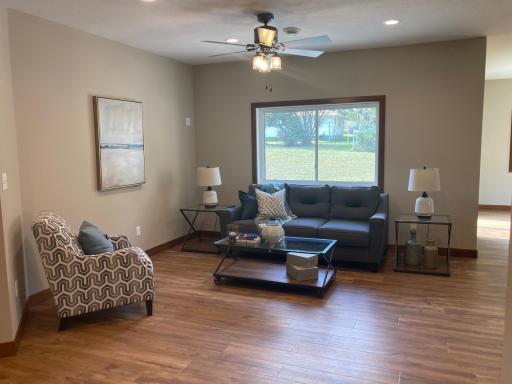 open concept living room with an abundance of natural lighting