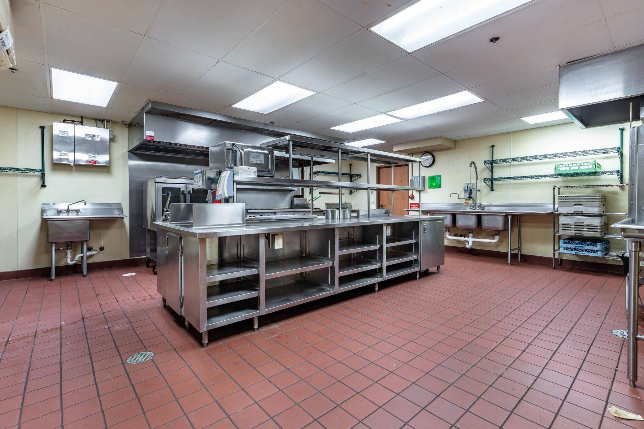 Stainless Steel prep area