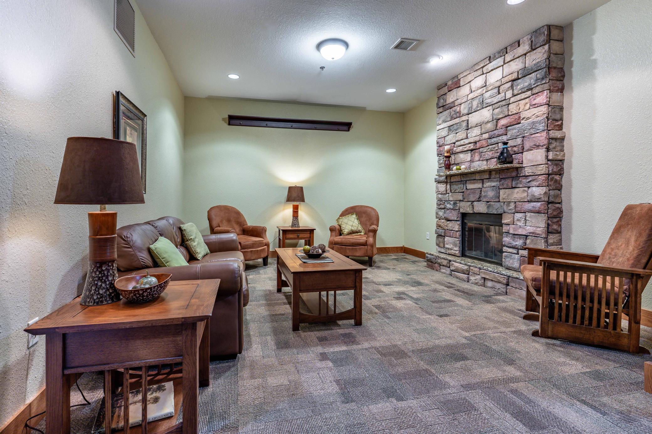 Commons living room- East Wing - Lower Level