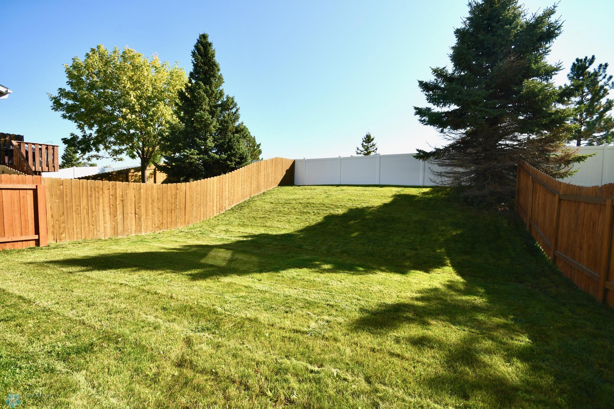 4. fully fenced yard