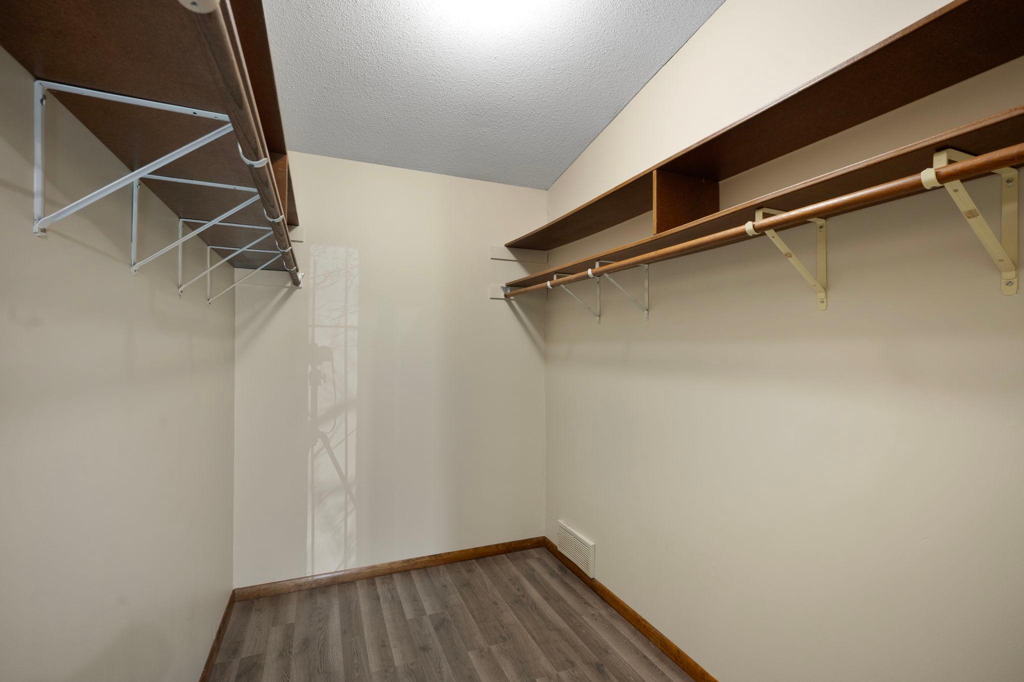 walk in closet off foyer