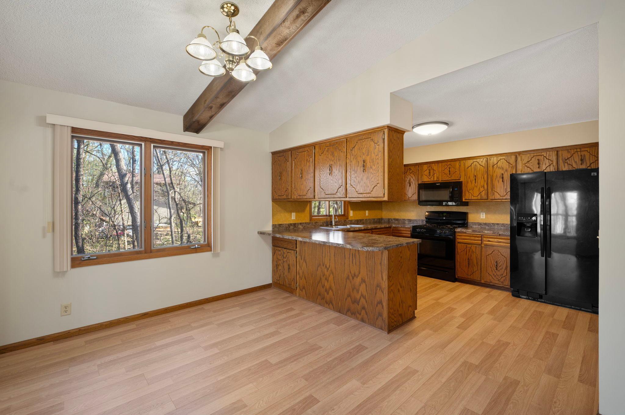 informal dining and kitchen