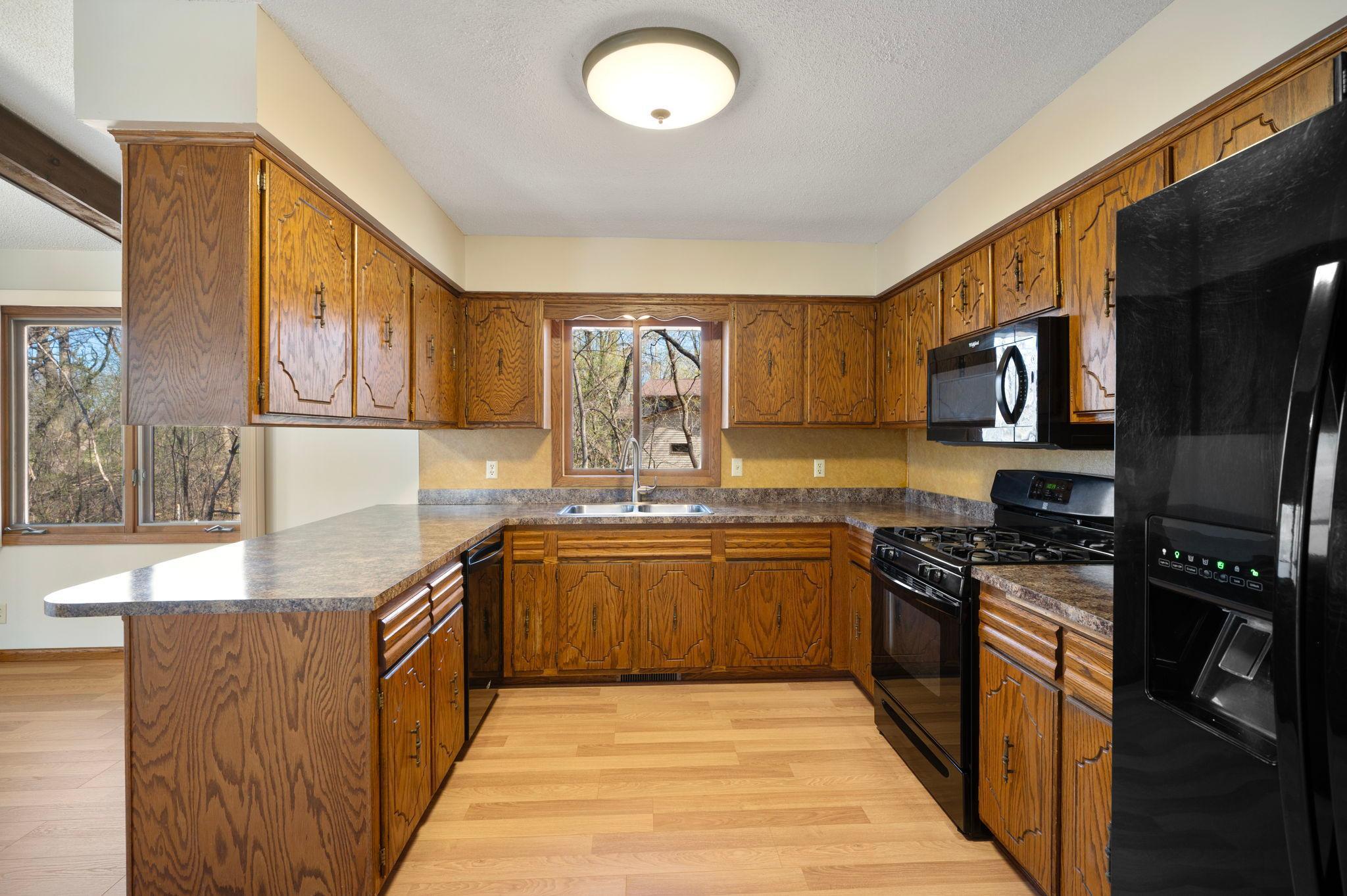 Kitchen with new counter tops