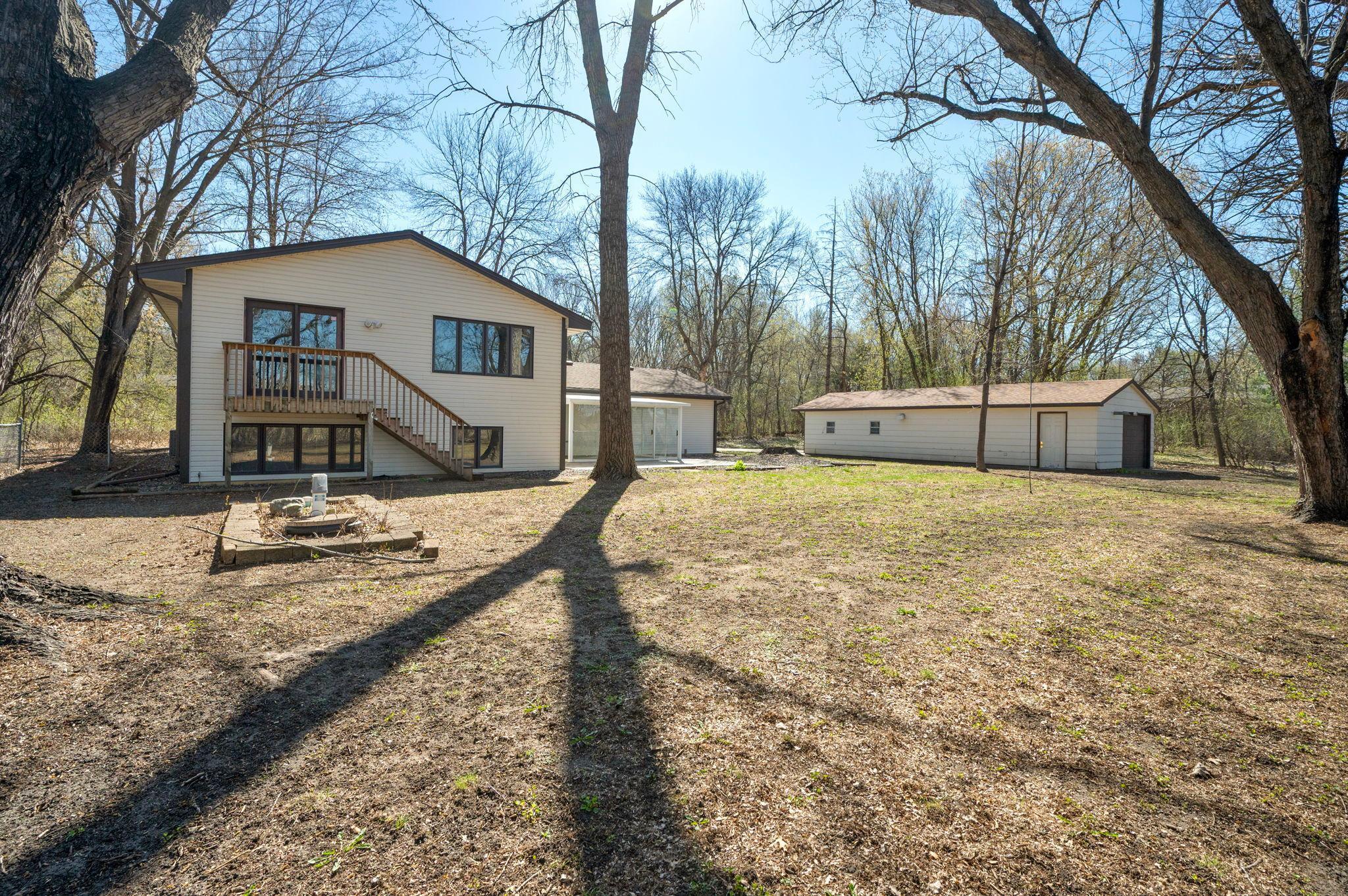 rear view angle of home