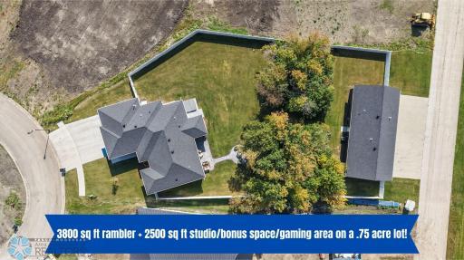 3800 Sq Ft Rambler + 2500 Sq Ft Studio/Bonus Space/Gaming Area on a .75 acre lot!