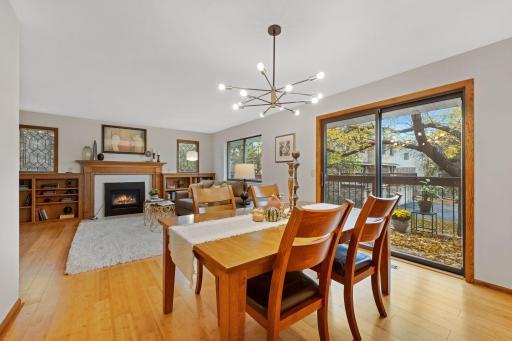 Beautiful open concept living space with tons of windows and natural light a high vaulted ceiling