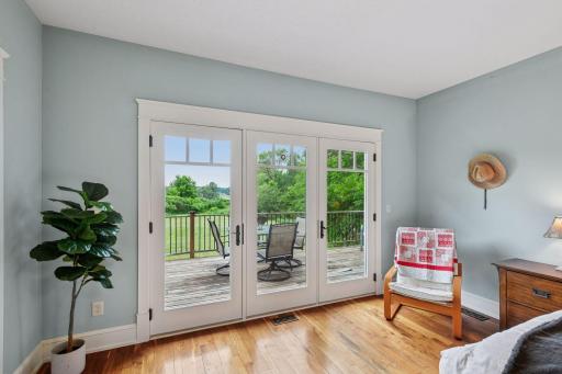 Walk right out to your wrap around porch from your bedroom.