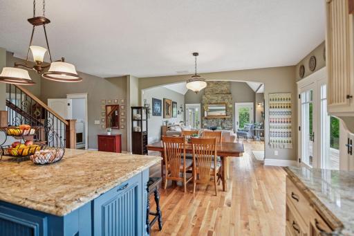 The dining area could definitely host a larger table and endless dinner parties!