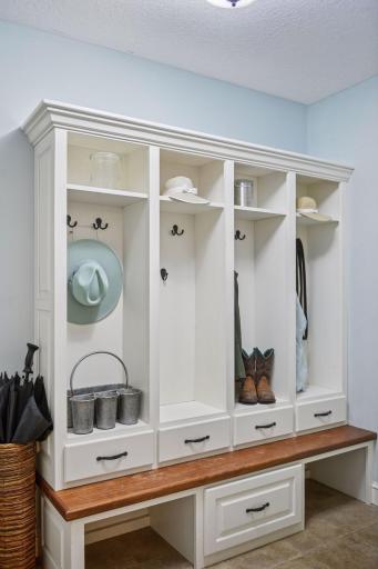 Great mudroom off the garage and also close to the front foyer.