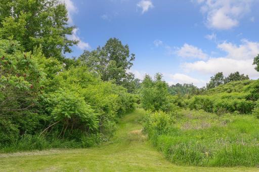 Beautiful walking trails right outside your back door!