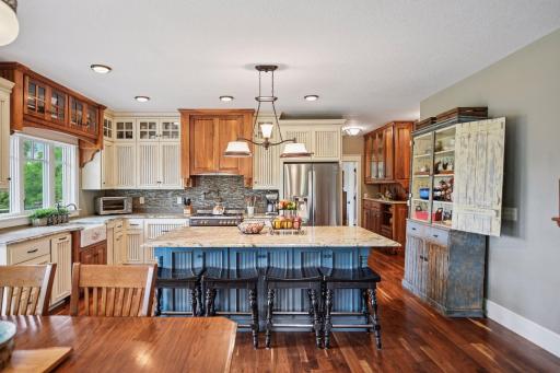 Thoughtfully laid out kitchen and eye-catching unique features.