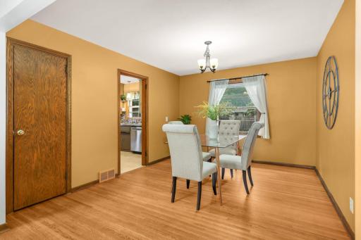 Formal dining room is a great place to entertain