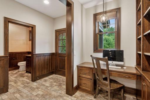 A dedicated workspace on the main levelâperfect for homework, planning, or productivity on the go.