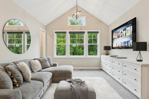 A bright, open loft that adapts to your lifestyleâplayroom, lounge, or study space.