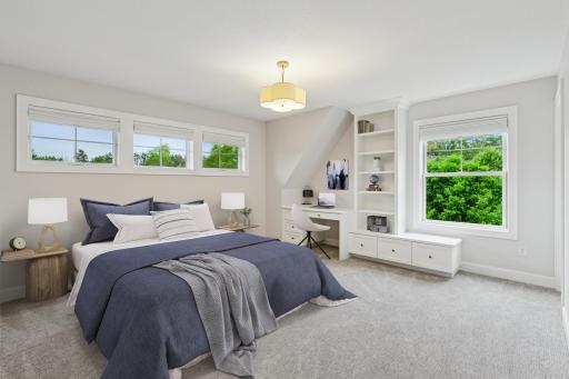 Upstairs, four bedrooms offer space to unwind, study, and stay organizedâall with their own unique charm.