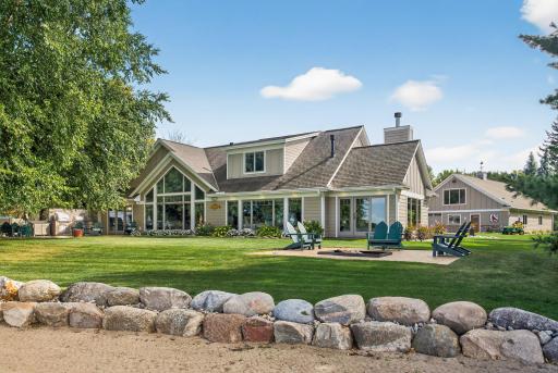 The outdoor spaces are as impressive as the interior.