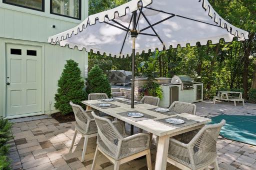 Dont miss the lower level garage for pool and patio storage