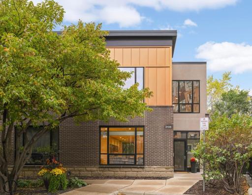End-unit Townhouse with north, east, and south facing windows.