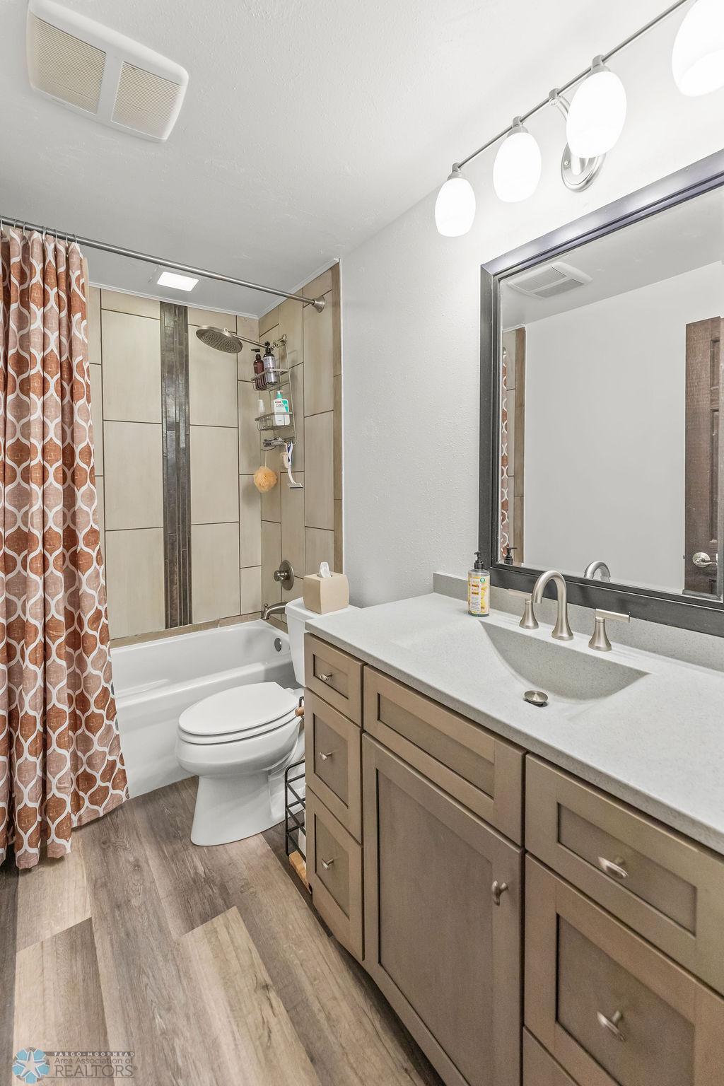 Lower Level Bath view 2, tile surround