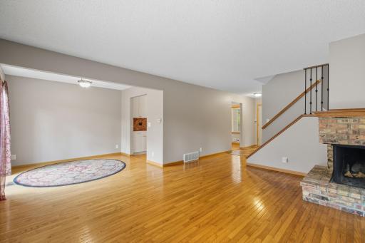 The main level features beautifully cared for solid hardwood floors.