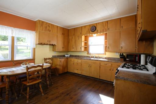 Generous kitchen with lots of cabinet space