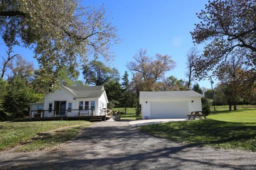 Double garage provides additional storage