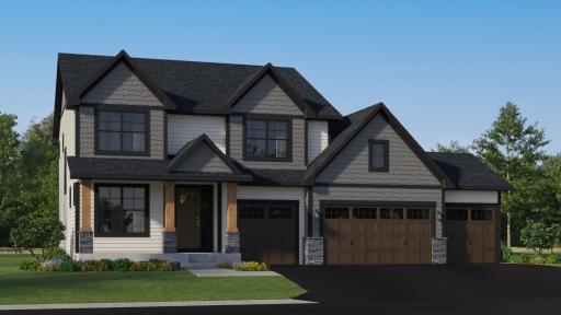 (Rendering, actual homes finishes will vary) The Sonoma has a stunning exterior!