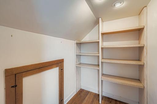 Additional second floor storage/walk-in closet.